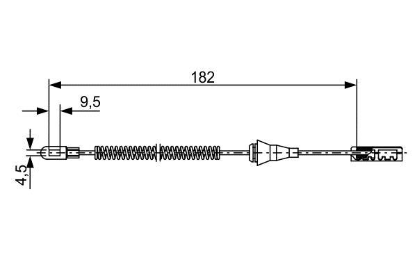 Cable de freno de mano BOSCH ref. 1 987 482 449