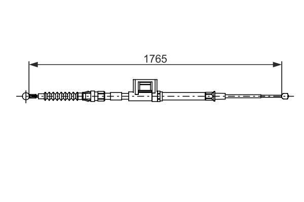 Cable de freno de mano BOSCH ref. 1 987 482 736