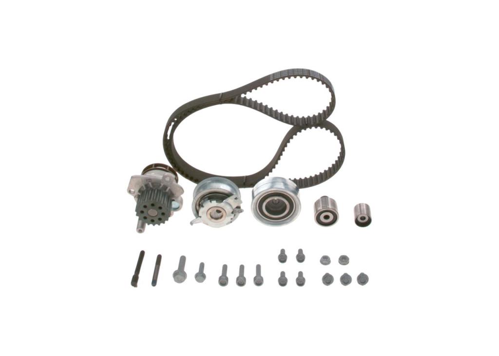 Pompe à eau + kit de courroie de distribution (Kit courroie de distribution) BOSCH ref. 1 987 946 943