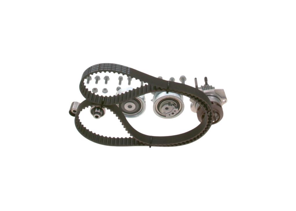 Pompe à eau + kit de courroie de distribution (Kit courroie de distribution) BOSCH ref. 1 987 946 943