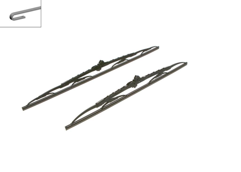 Balai d'essuie-glace (Essuie glace) BOSCH 543 - ref. 3 397 001 543