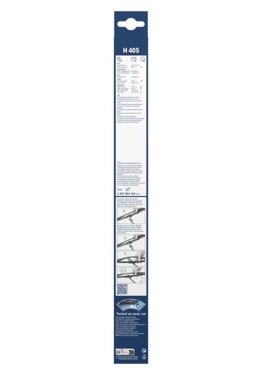 Balai d'essuie-glace (Essuie glace) BOSCH H 405 - ref. 3 397 004 764
