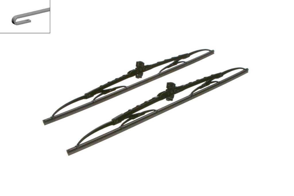 Balai d'essuie-glace (Essuie glace) BOSCH 530 - ref. 3 397 118 400