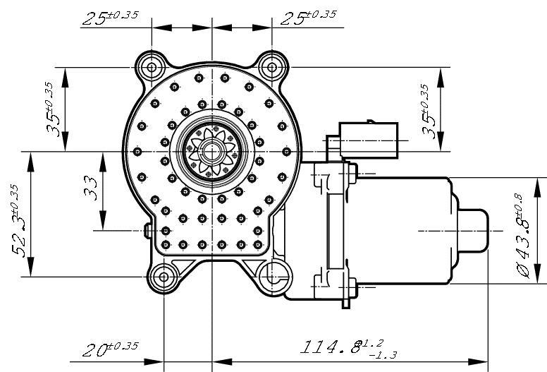 Moteur électrique, lève-vitre BOSCH F 006 B40 702