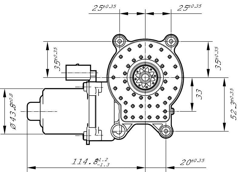 Moteur électrique, lève-vitre BOSCH F 006 B40 703