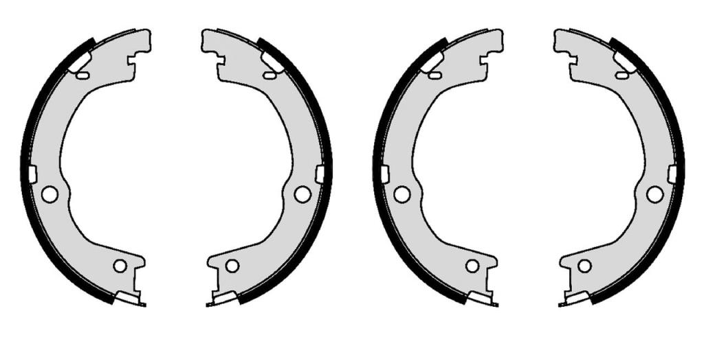 Jeu de mâchoires de frein à main (Mâchoire de frein à main) BOSCH ref. F 026 008 024