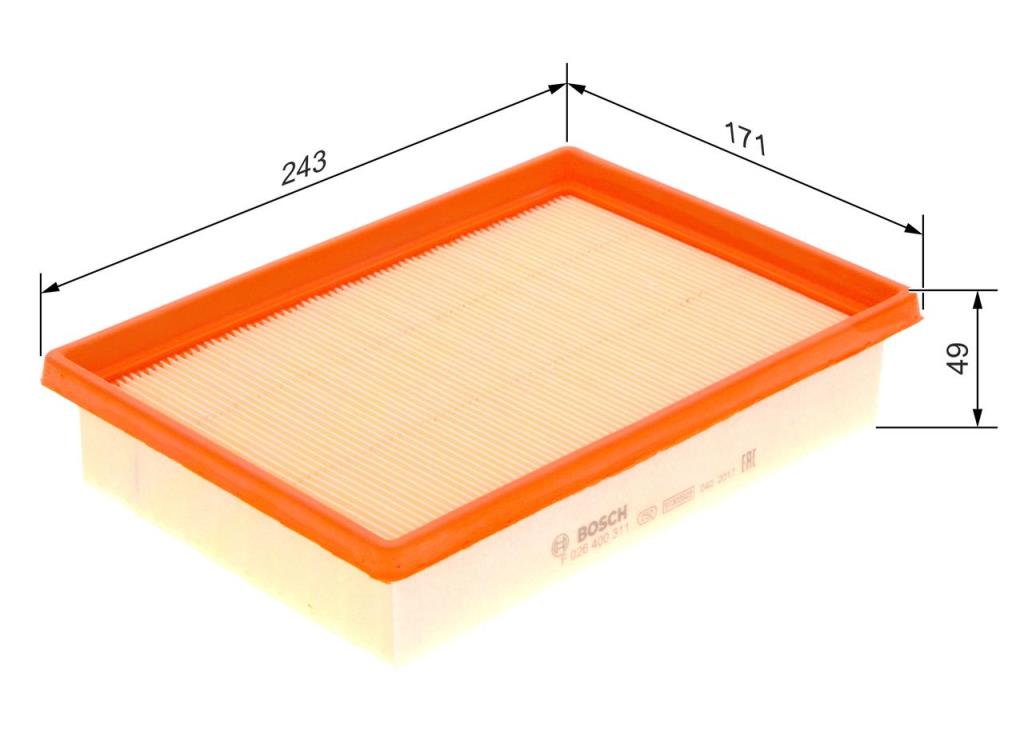 Filtre à air BOSCH ref. F 026 400 311