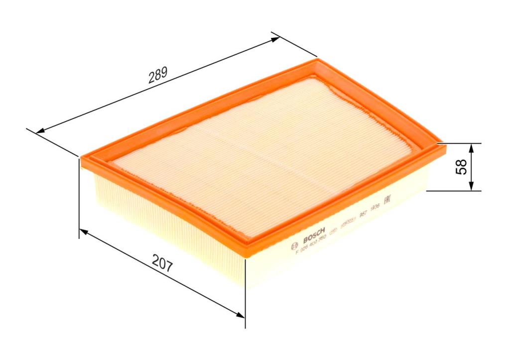 Filtre à air BOSCH ref. F 026 400 360