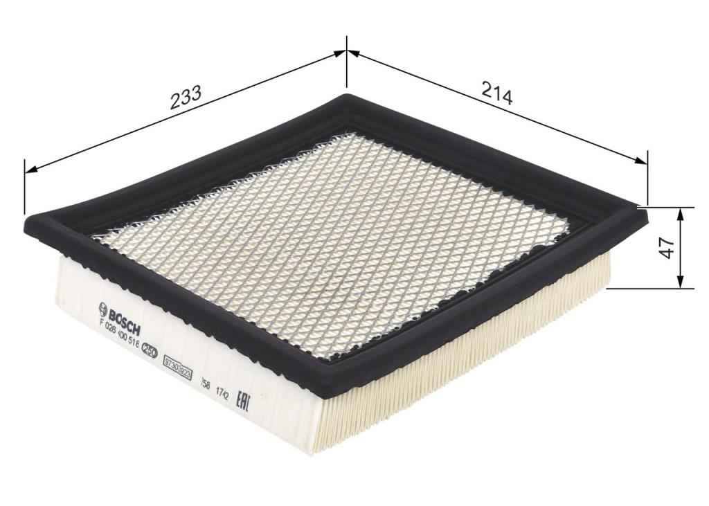 Filtre à air BOSCH ref. F 026 400 518
