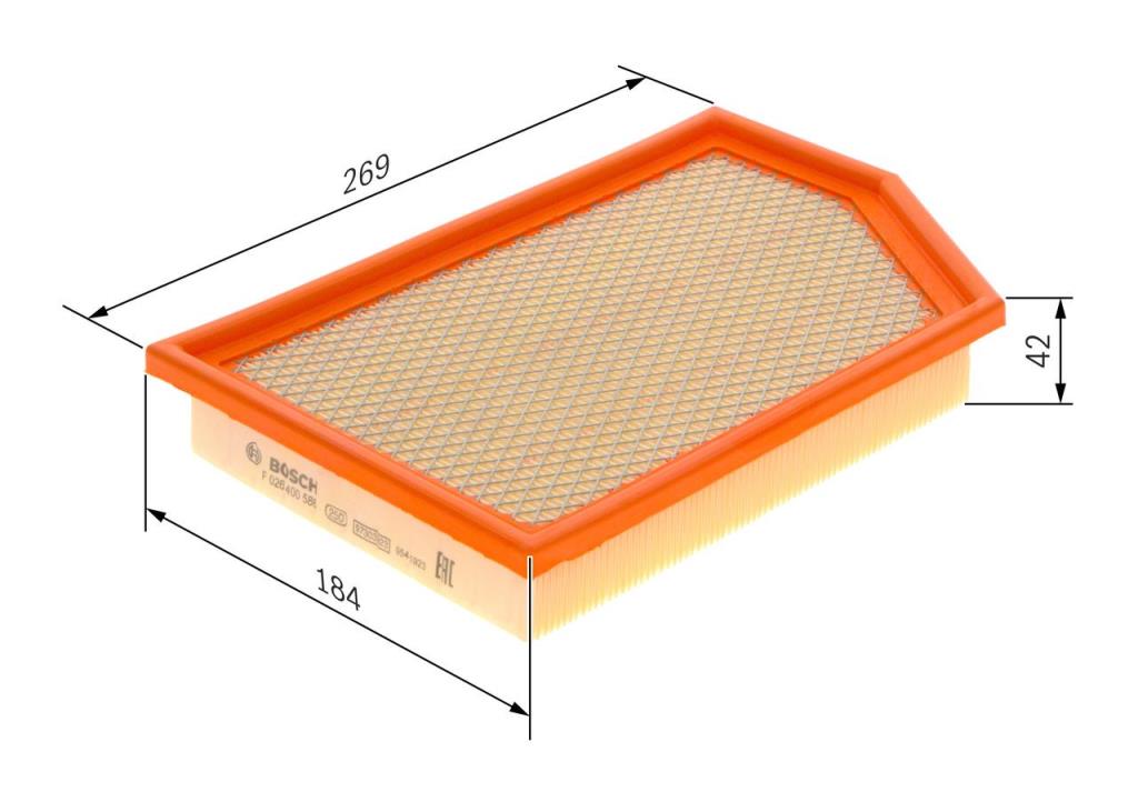 Filtre à air BOSCH ref. F 026 400 586