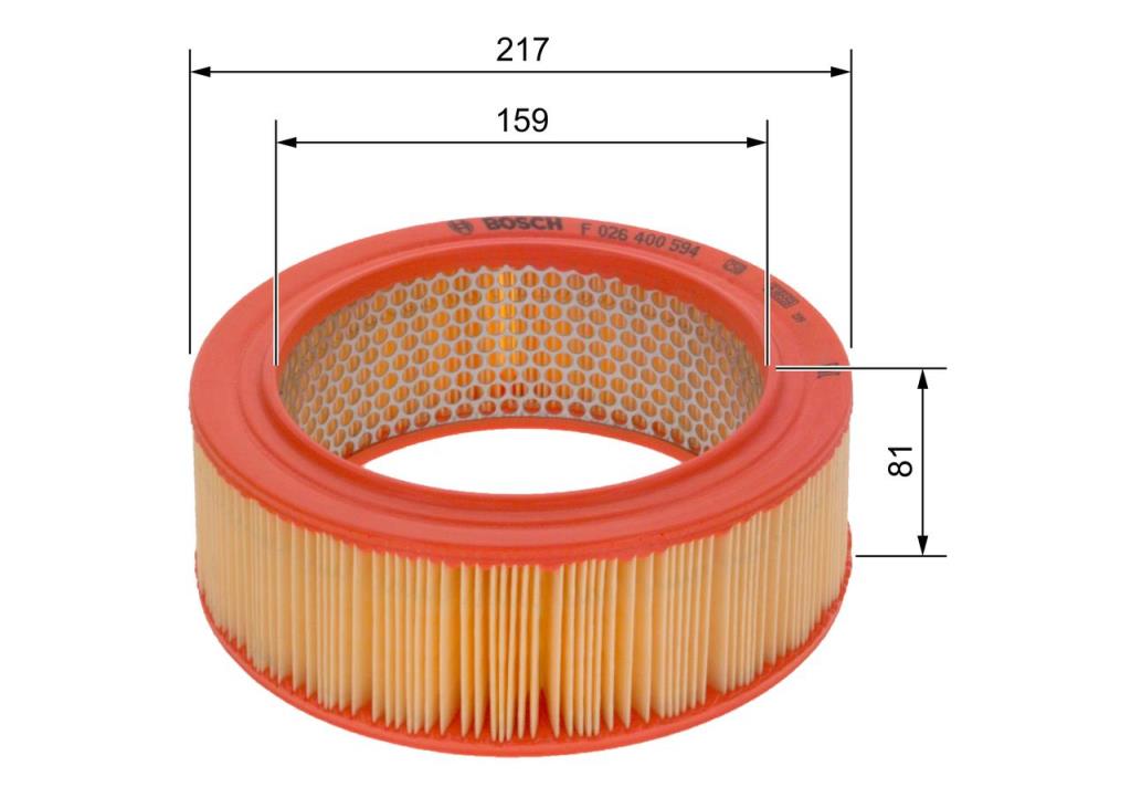 Filtre à air BOSCH ref. F 026 400 594