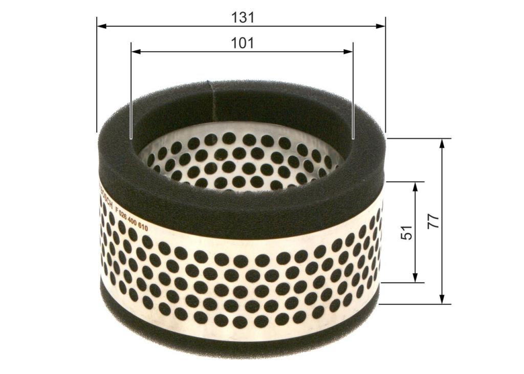 Filtre à air BOSCH ref. F 026 400 610