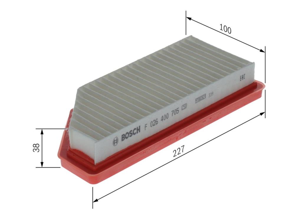 Filtre à air BOSCH ref. F 026 400 705