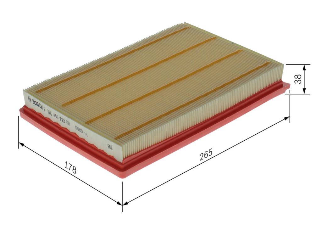 Filtre à air BOSCH ref. F 026 400 722