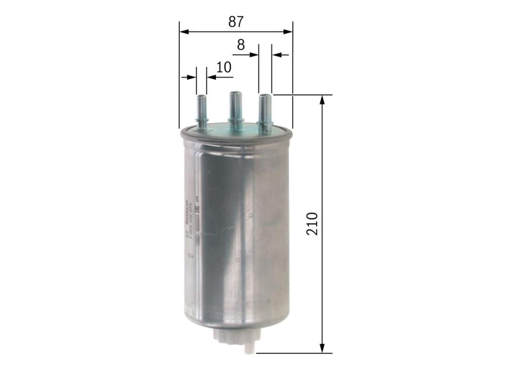 Filtre à carburant (Filtre à gasoil) BOSCH ref. F 026 402 075