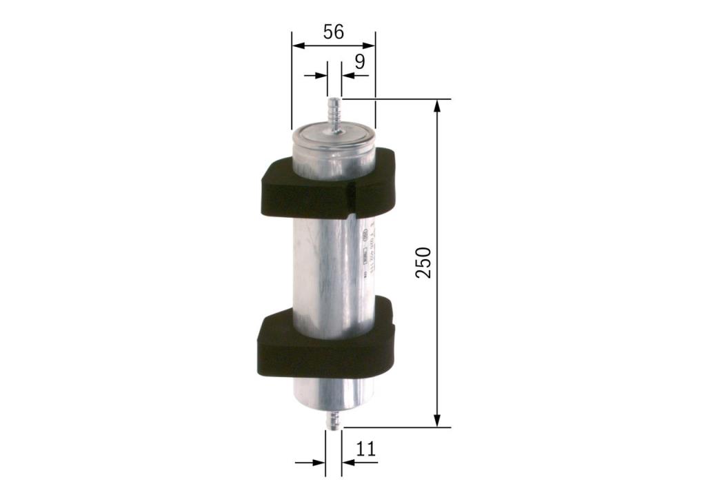 Filtre à carburant (Filtre à gasoil) BOSCH ref. F 026 402 111