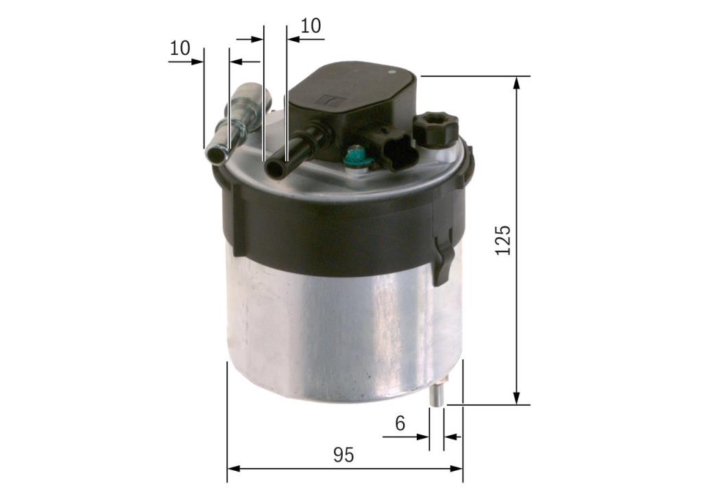 Filtre à carburant (Filtre à gasoil) BOSCH ref. F 026 402 204
