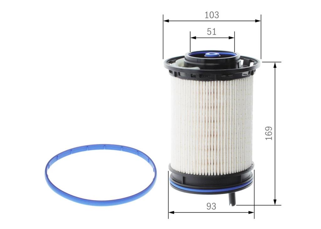 Filtre à carburant (Filtre à gasoil) BOSCH ref. F 026 402 207