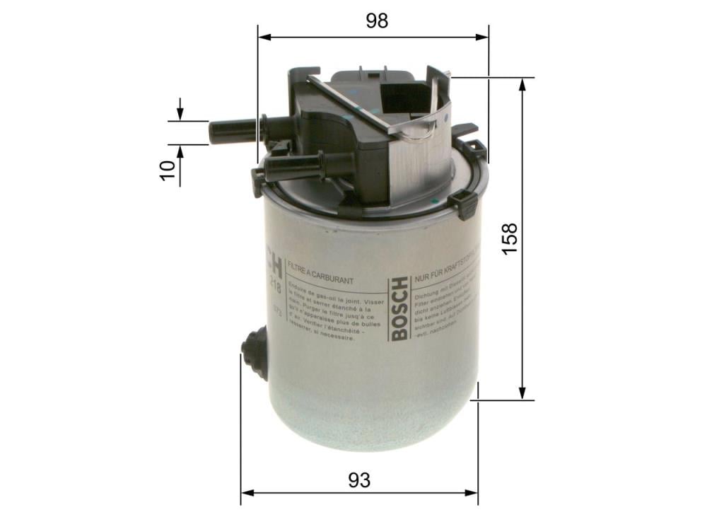 Filtre à carburant (Filtre à gasoil) BOSCH ref. F 026 402 218