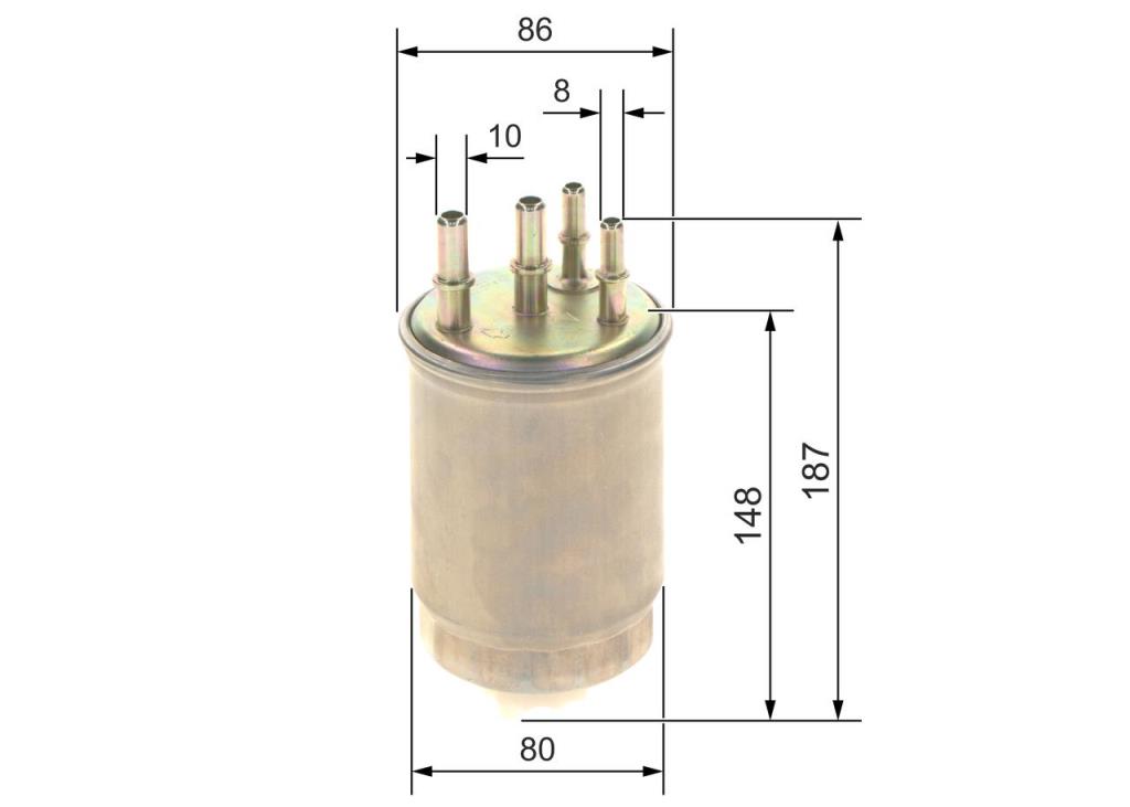 Filtre à carburant (Filtre à gasoil) BOSCH ref. F 026 402 244