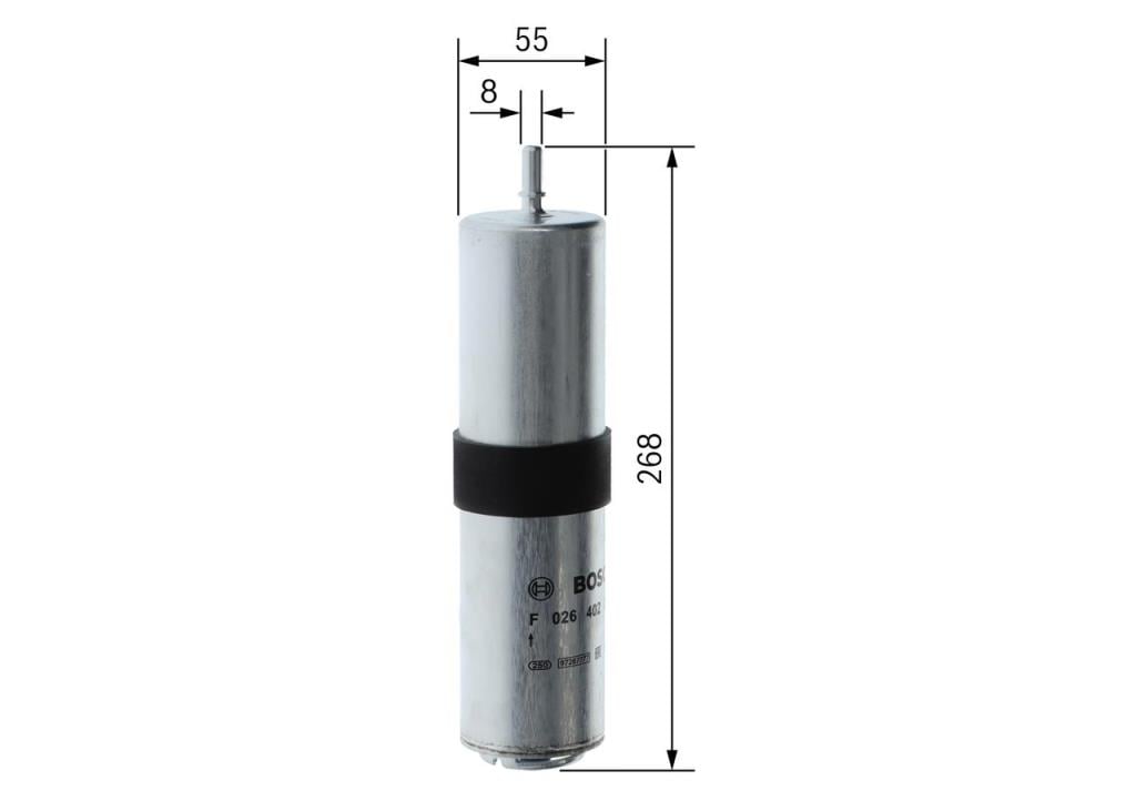 Filtro combustible BOSCH ref. F 026 402 257
