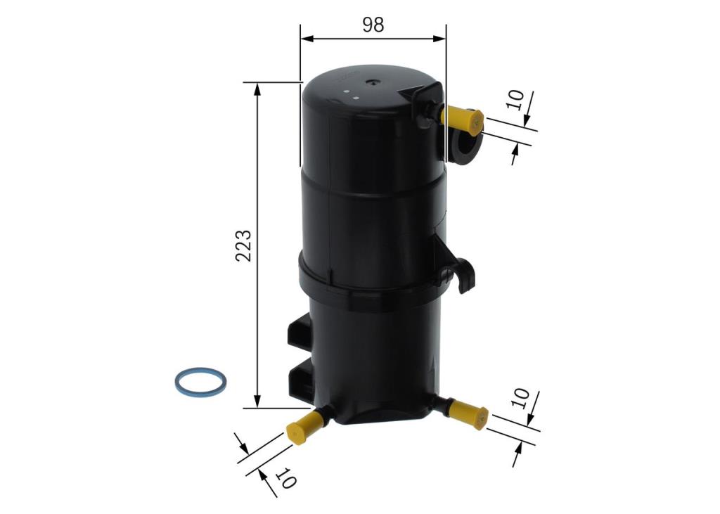 Filtre à carburant (Filtre à gasoil) BOSCH ref. F 026 402 278