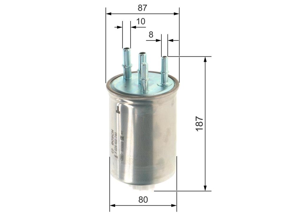 Filtre à carburant (Filtre à gasoil) BOSCH ref. F 026 402 740