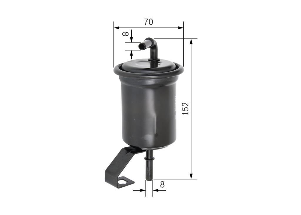 Filtre à carburant (Filtre à gasoil) BOSCH ref. F 026 403 756