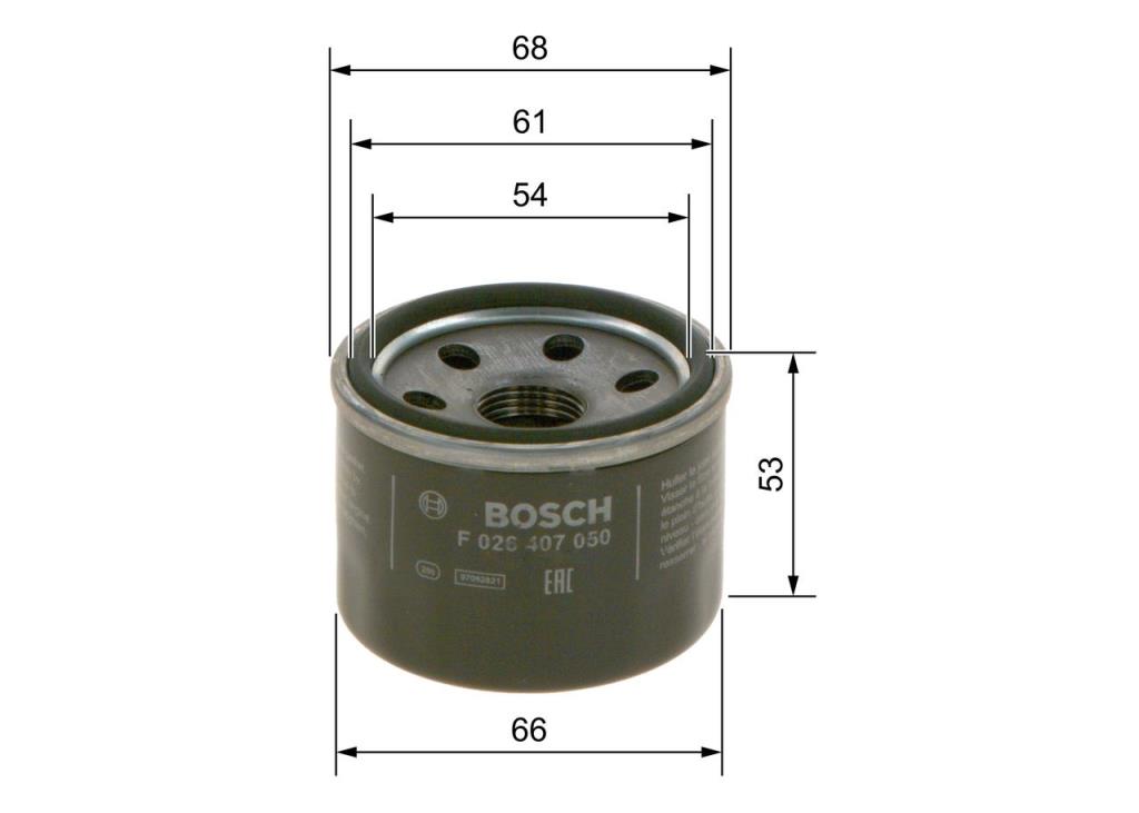 Filtre à huile BOSCH ref. F 026 407 050