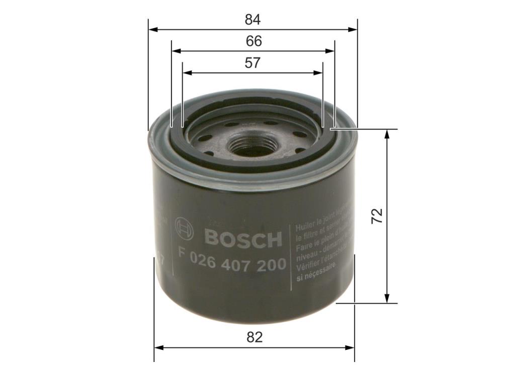 Filtre à huile BOSCH ref. F 026 407 200