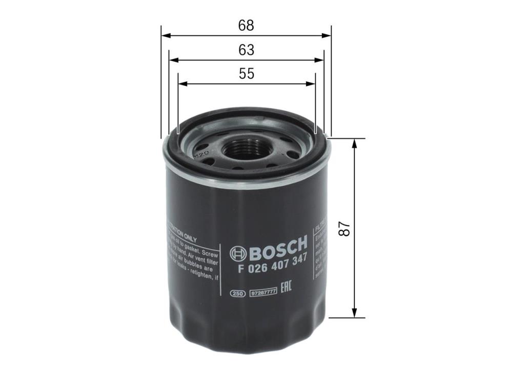 Filtre à huile BOSCH ref. F 026 407 347