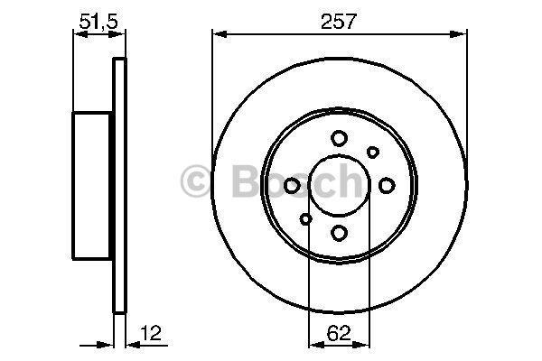 Disques de frein BOSCH 0 986 478 066