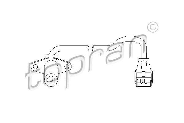 Palpeur de régime, gestion moteur (Capteur PMH) TOPRAN ref. 721 688