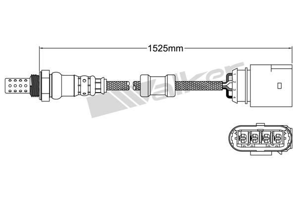Sonde lambda (Sonde à oxygène) Walker Products Inc. 250-24427