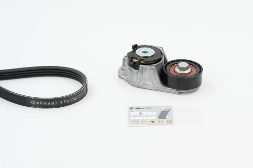 Kit de correias trapezoidais estriadas CONTITECH ref. 4PK735K1