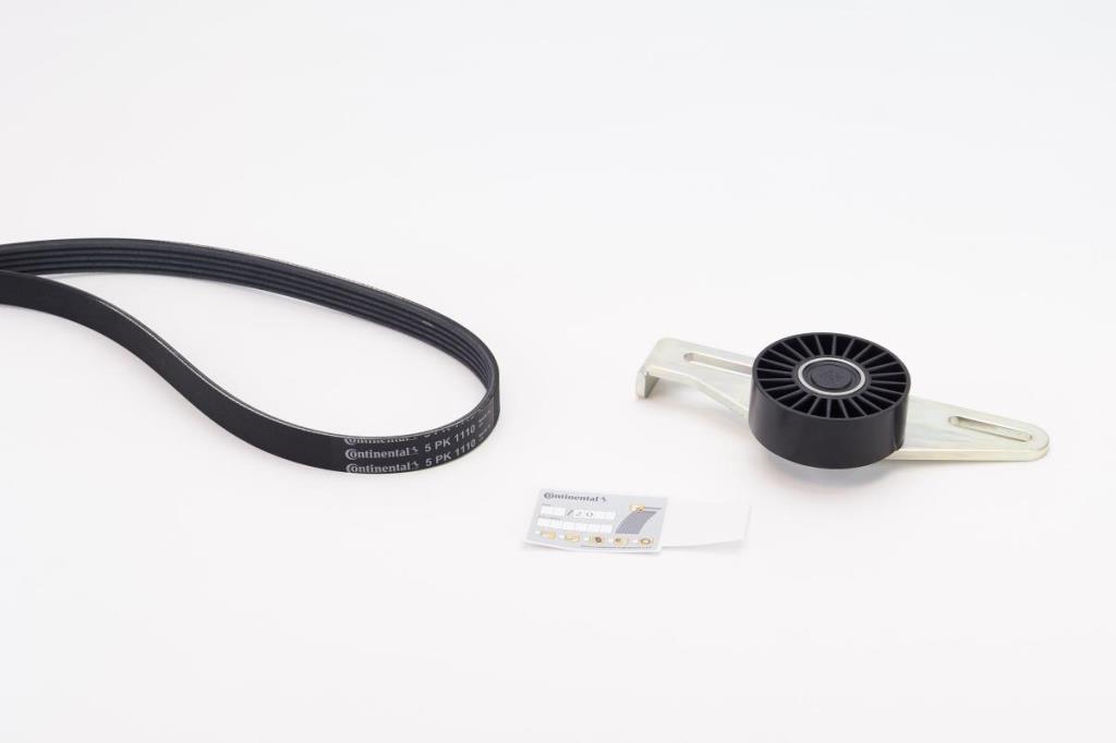 Kit de courroie d'accessoire (Courroie d’alternateur) CONTITECH ref. 5PK1110K1