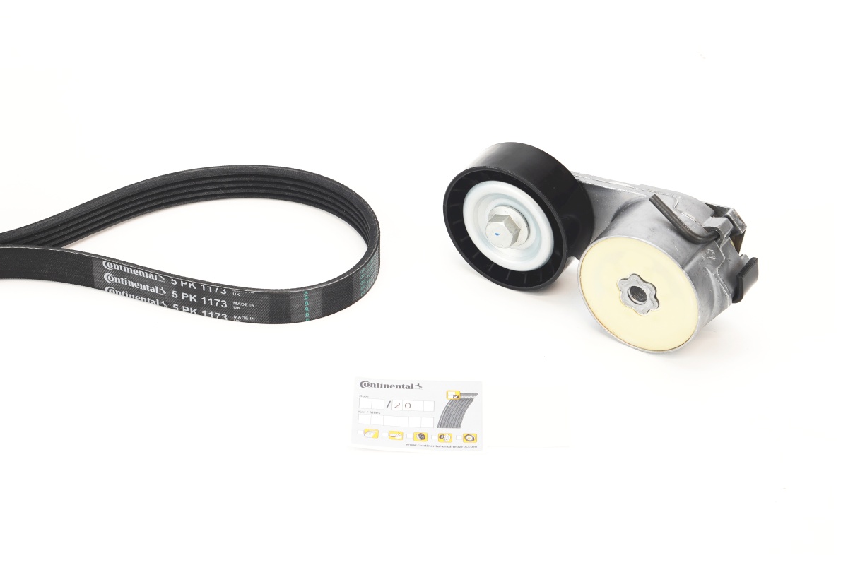 Kit de courroie d'accessoire (Courroie d’alternateur) CONTITECH 5PK1173K1