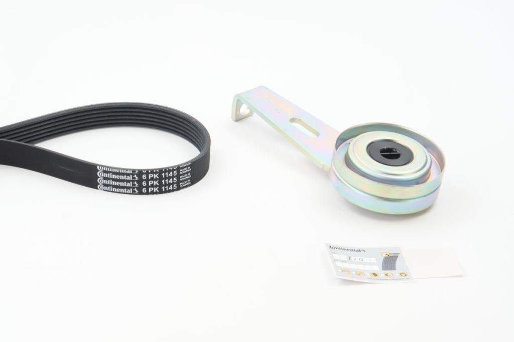Kit de correias trapezoidais estriadas CONTITECH ref. 6PK1145K2
