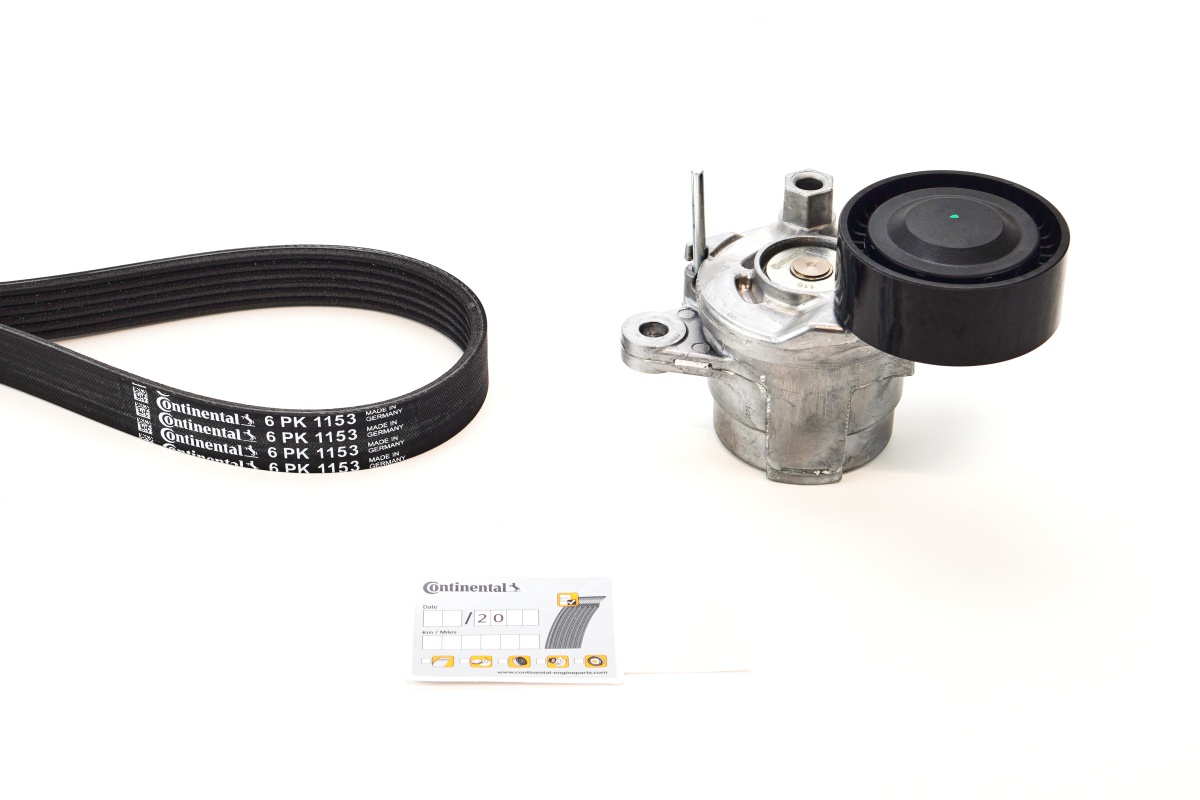 Kit de courroie d'accessoire (Courroie d’alternateur) CONTITECH 6PK1153K7