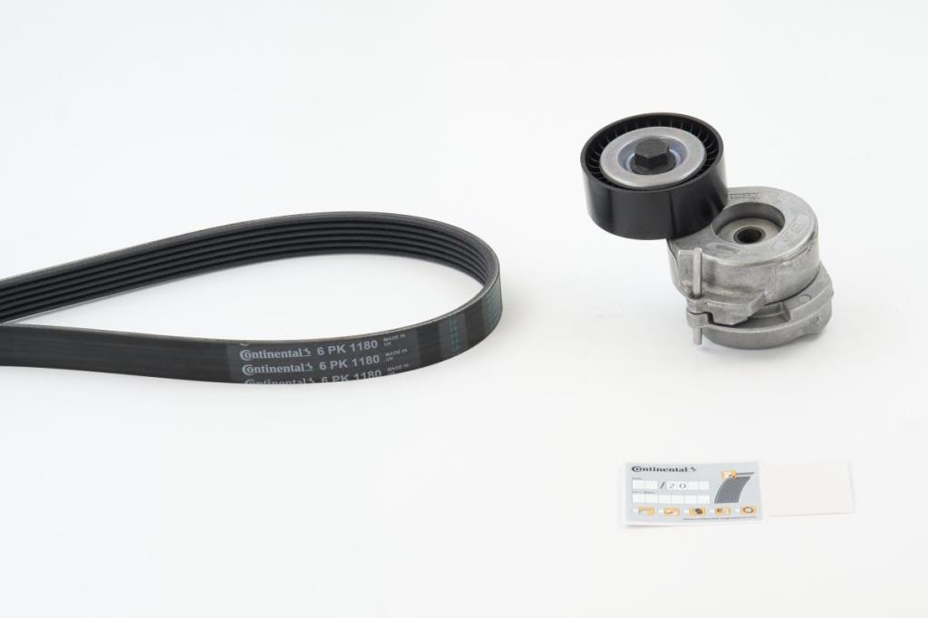 Kit de correias trapezoidais estriadas CONTITECH ref. 6PK1180K1