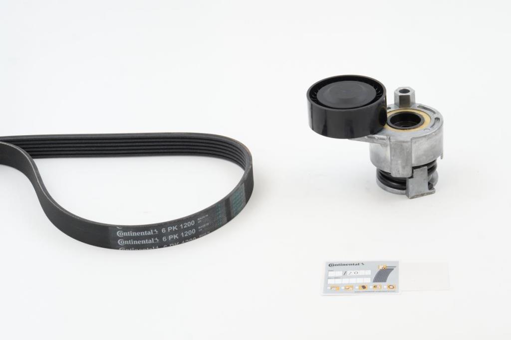 Kit de correias trapezoidais estriadas CONTITECH ref. 6PK1200K1