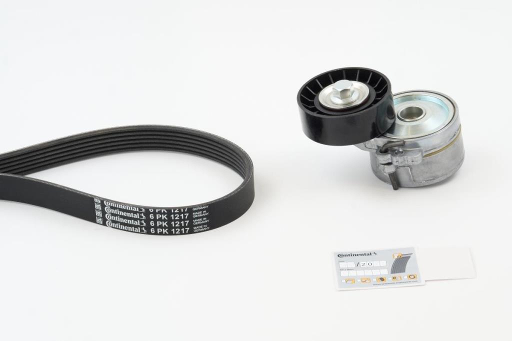 Kit de correias trapezoidais estriadas CONTITECH ref. 6PK1217K1