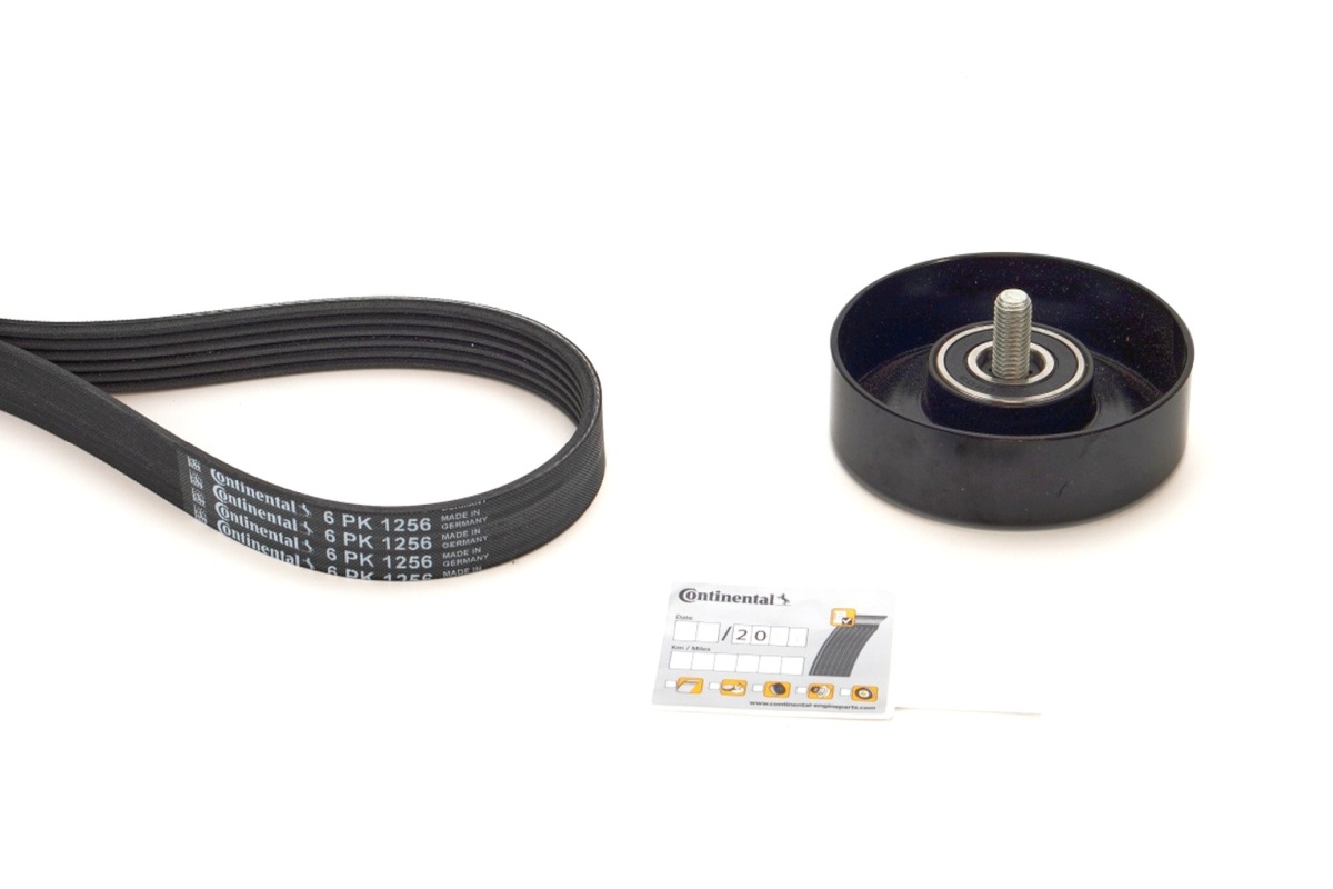 Kit de courroie d'accessoire (Courroie d’alternateur) CONTITECH 6PK1256K1