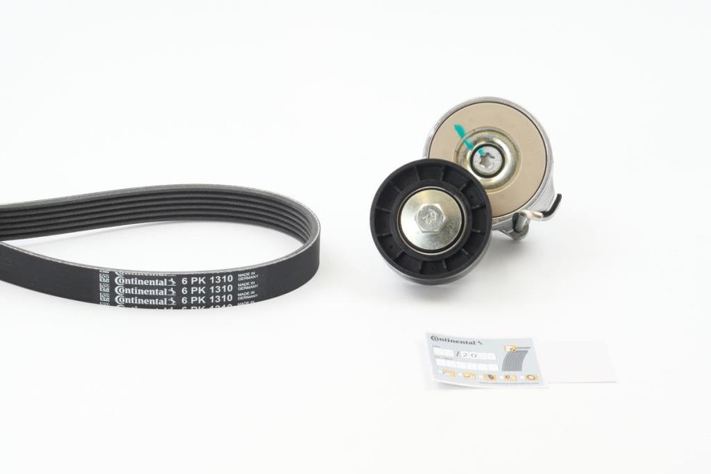 Kit de courroie d'accessoire (Courroie d’alternateur) CONTITECH ref. 6PK1310K1