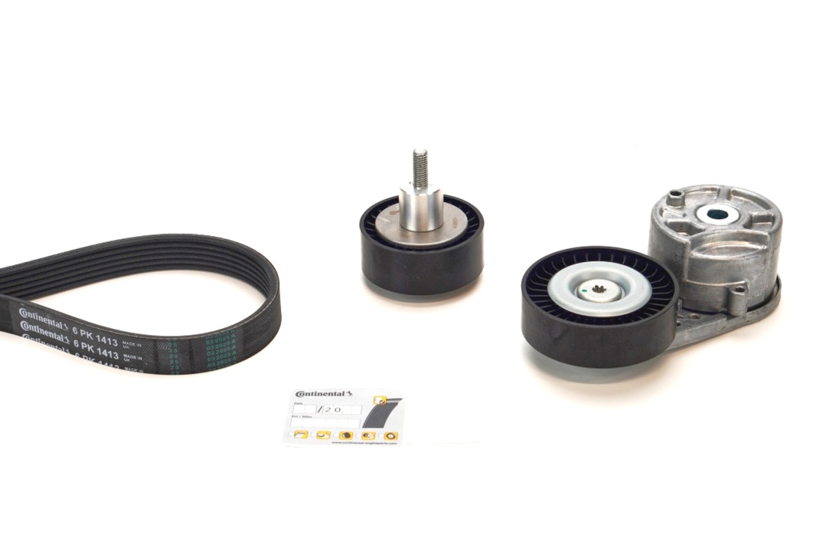 Kit de courroie d'accessoire (Courroie d’alternateur) CONTITECH 6PK1413K1