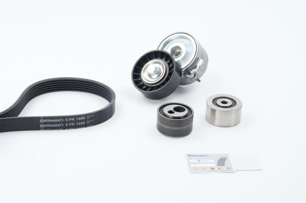 Kit de correias trapezoidais estriadas CONTITECH ref. 6PK1468K1