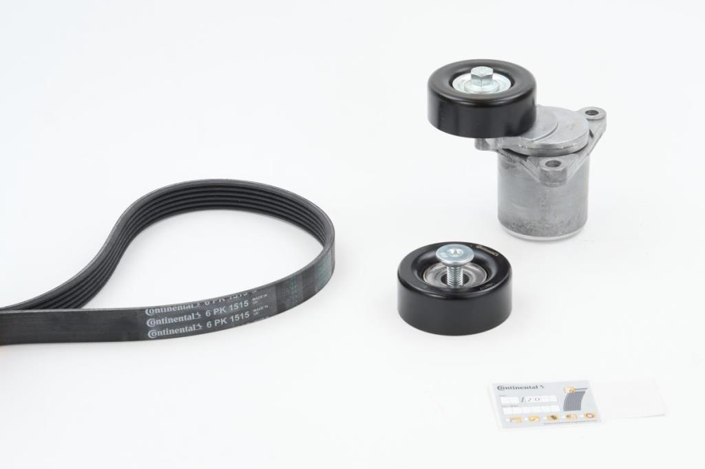 Kit de courroie d'accessoire (Courroie d’alternateur) CONTITECH ref. 6PK1515K1