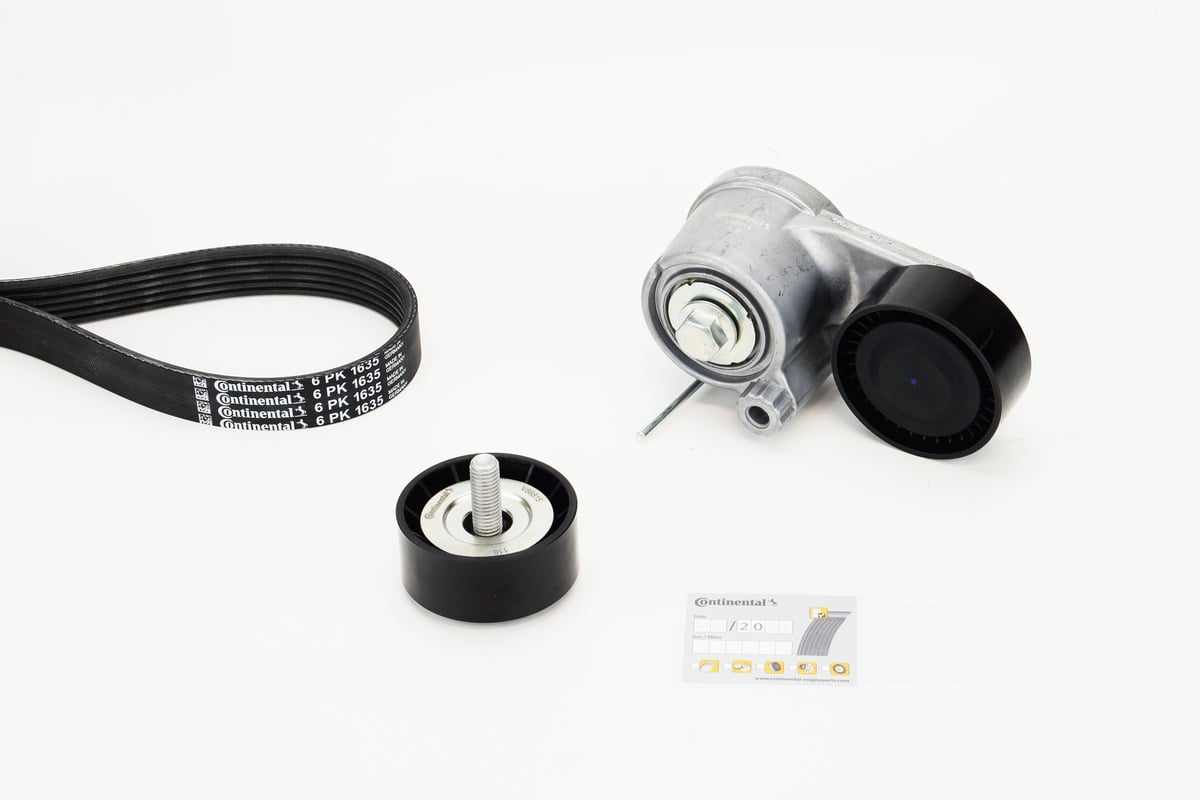 Kit de courroie d'accessoire (Courroie d’alternateur) CONTITECH 6PK1635K1