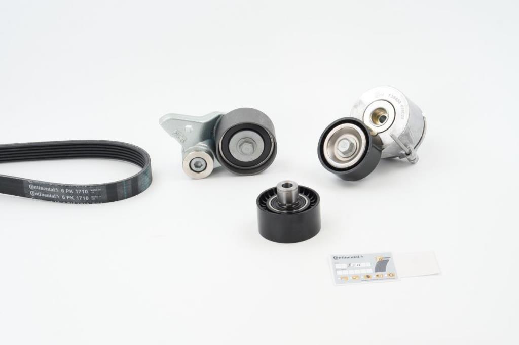 Kit de correias trapezoidais estriadas CONTITECH ref. 6PK1710K1