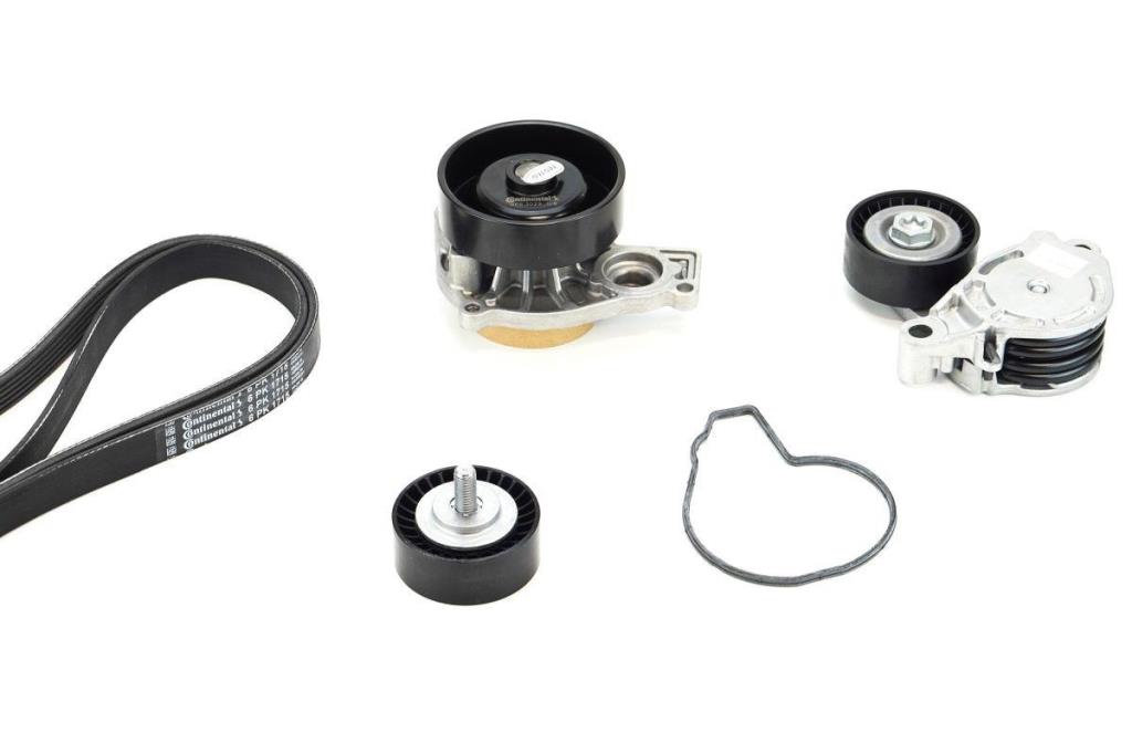 Bomba de agua + kit de correa poli V (Bomba de agua + kit correas de accesorios) CONTITECH ref. 6PK1715WP2